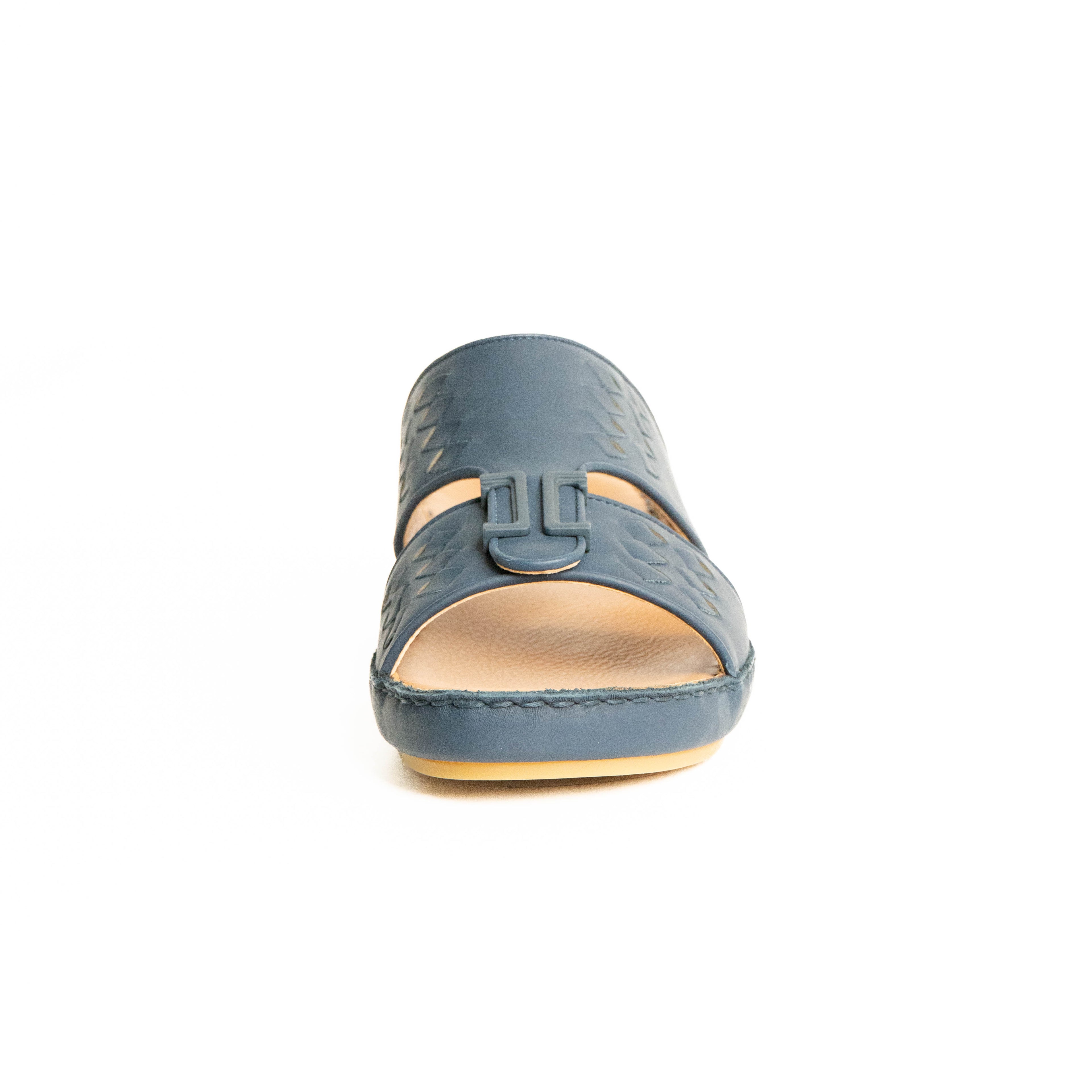 Blue sandal on a white background
