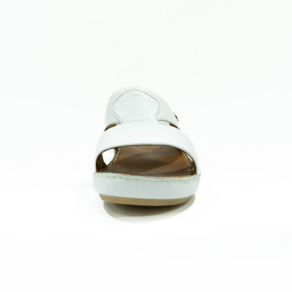 White sandal on a white background